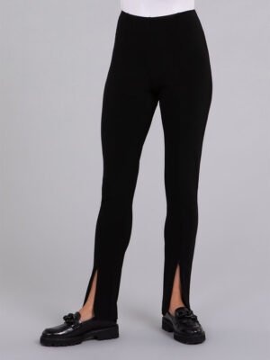 Invisible Zip Narrow Pant | Black